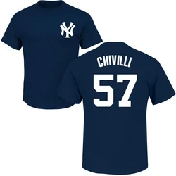Angel Chivilli New York Yankees Youth Navy Backer T-Shirt -